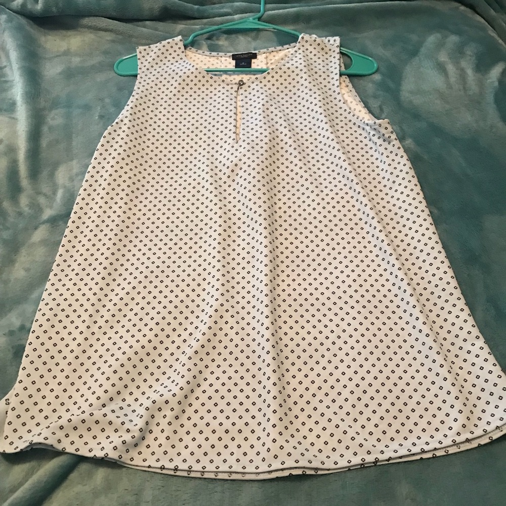 Blue with navy detail top